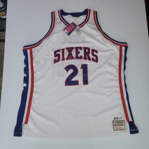 Deadstock Authentic Mitchell and Ness Sixers "World B Free" Jersey